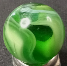 Vintage CAC Christensen Agate Slag Marble .63" Mint Condition 126.061