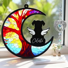 Dog Memorial Gifts - Memorial Suncatcher Set with Acrylic Crystal Suncatche...