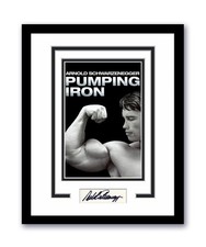Arnold Schwarzenegger Autographed Signed 11x14 Framed Photo Pumping Iron ACOA