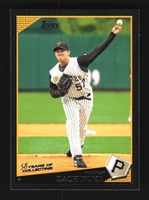 Zach Duke Pittsburgh Pirates 2009 Topps Black #303 SN /58