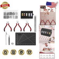 Complete Jeweler Pliers Kit: Beading, Earrings, Bracelets, Wire