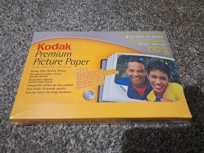 Kodak Premium Fotopapier 75 Blatt - 10x15cm (4x6'') Inkjet Ultra Glossy 2002 
