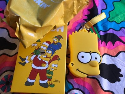 The Simpsons + Dunkin Donuts Korea   Bart Pouch Keyring   Südkorea NEU Limited