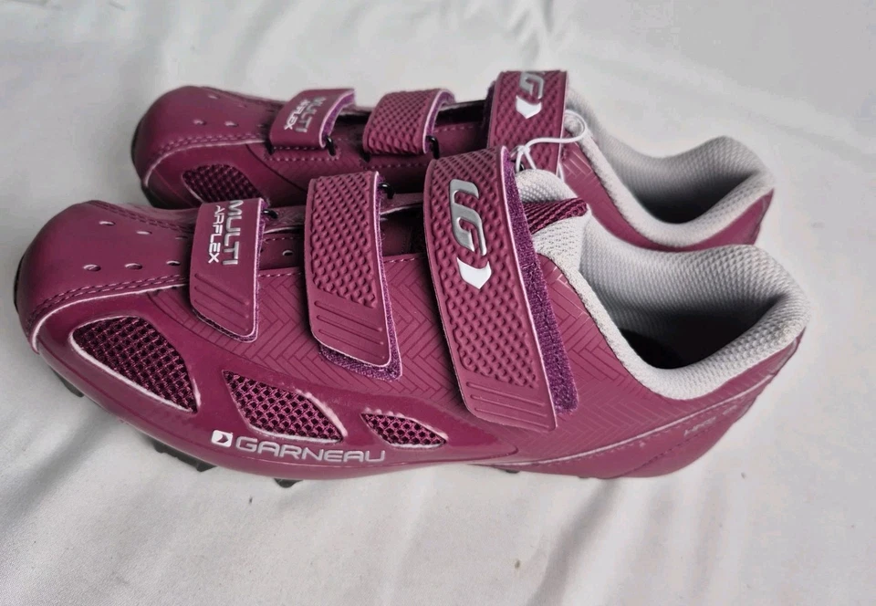 New Louis Garneau Women’s Multi Air Flex MTB Cycling Shoes Magenta Size 5.5 37 - Image 3 of 4
