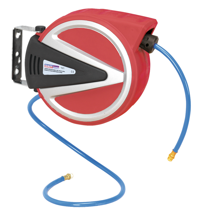 Sealey SA812 Retractable Air Hose Reel 12m 6.5mm ID - PU Hose