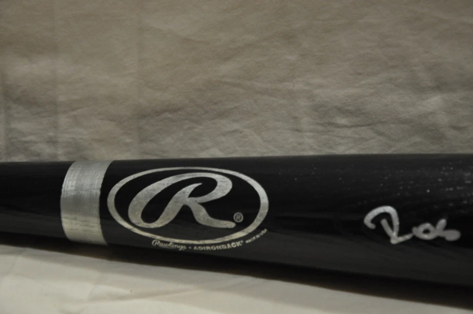 New York Yankee Black Bat firmado por Robinson Canó "Sin tarjeta de certificación" Lo siento Foto 3 de 4