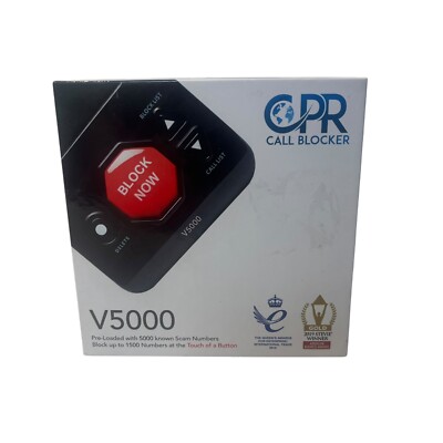 CPR V5000 Call Blocker for Landline Phones - Block All Robocalls and Spam Calls!