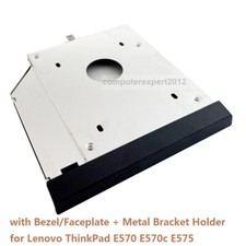 Bezel 2nd HDD SSD Hard Drive Caddy Bracket For Lenovo ThinkPad E570c E570 E575