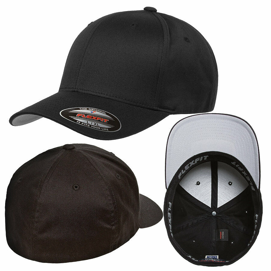 FLEXFIT Classic ORIGINAL 6-Panel Fitted Baseball Cap HAT S/M & L/XL All Colors!