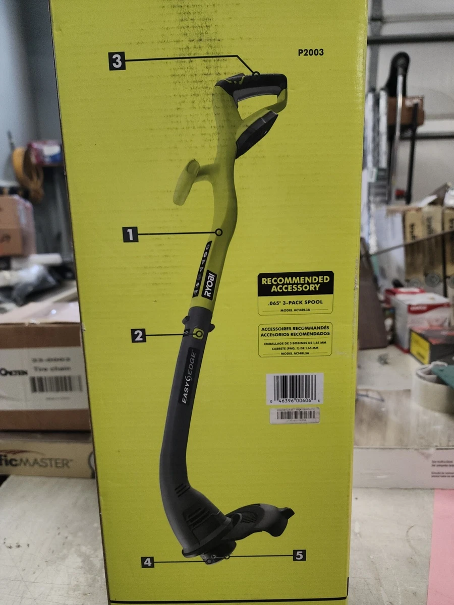 Ryobi electric edge trimmer outlet