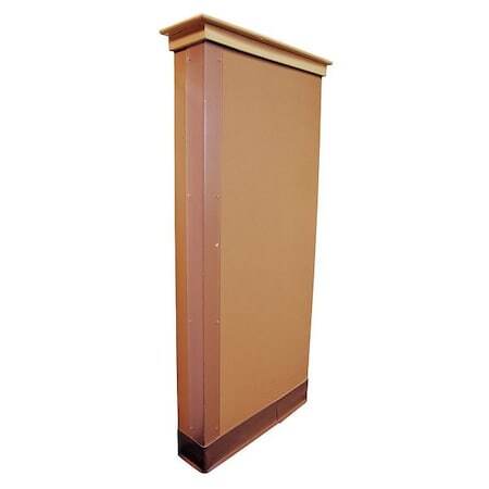 Zoro Select 4Lwt8 Corner Guard,Plastic,Clear,48 X 2 In