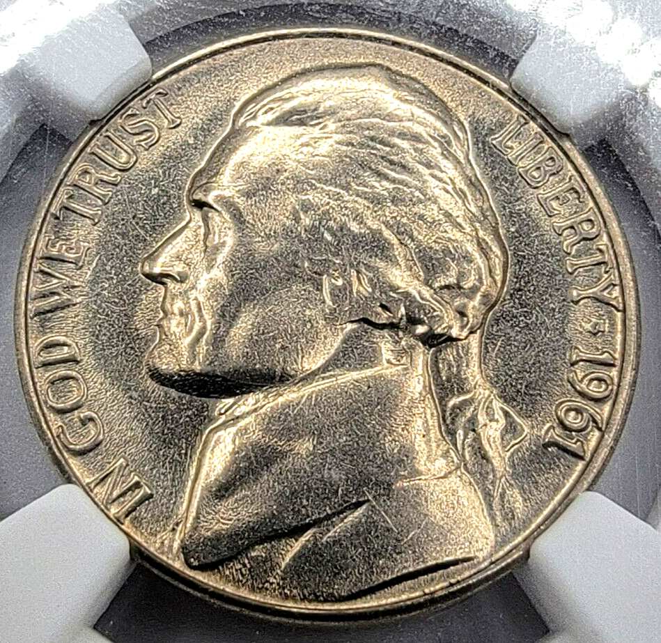 1961 D Jefferson Nickel MS 66+ NGC Brown Label Gem Plus Only 18