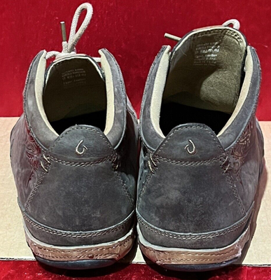 OluKai Kupono Chukka Boots Mens EU 42.5 / US 9.5 Gray Brown Leather Olukai Chukka Boots Mens 9 Kupono Lace Up Sneakers Shoes  main image 3
