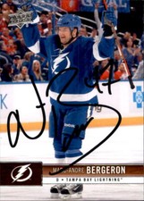 Marc-Andre Bergeron Signed Auto 2012-13 Upper Deck card Tampa Bay Lightning