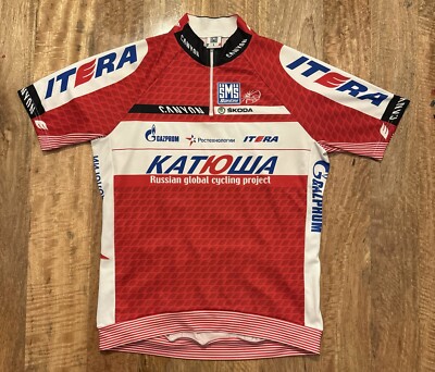 Team Katusha Alpecin Cycling Jersey Santini Men's Size Large