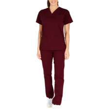 Sky Mens and Womens Hospital Doctors Scrub Trousers Top Set, Medical Uniforms