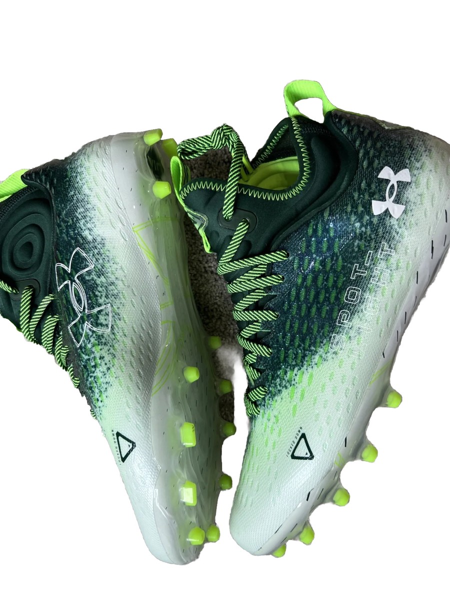 Under Armour Spotlight Lux MC 2.0 Football Cleats Green UA  display picture 1