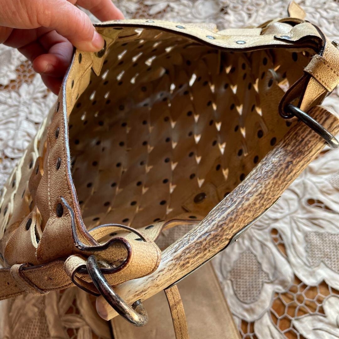 YVES SAINT LAURENT MOMBASA Leather Handbag Shoulder Bag YVES SAINT LAURENT MOMBASA Leather Handbag Shoulder Bag