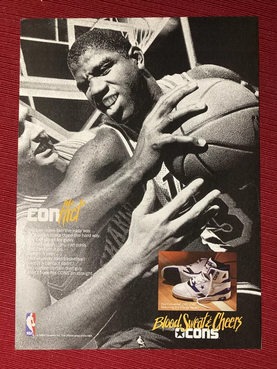 Magic Johnson for Converse ERX 350 Sneakers 1989 Print Ad Great