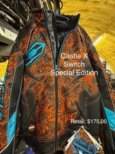 castle x snowmobile jacket - xl - special edition 