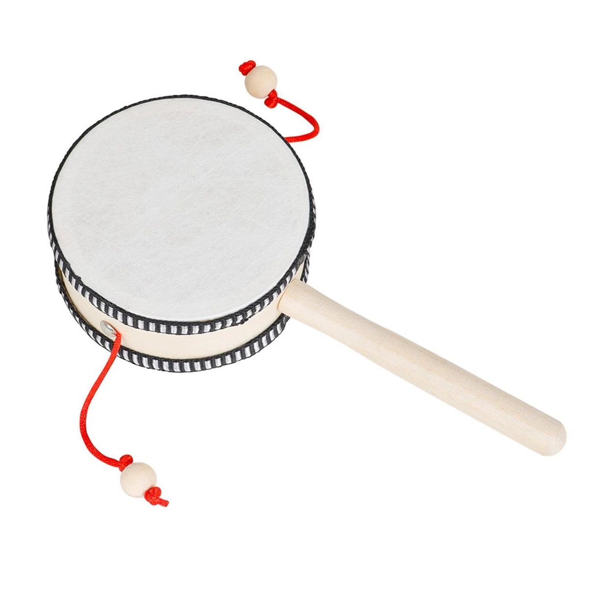 Wooden Rattle Drum Chinese Traditional for Early Education Newborn