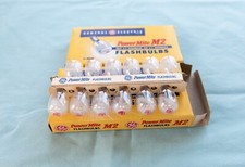 General Electric Box of 12 Power Mite M2 Flashbulbs 2 boxes