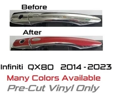 TWO Sets Pre-Cut Vinyl Overlays Fits 2014 - 2023 Infiniti QX80 YOU CHOOSE COLOR
