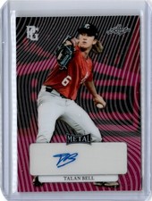 2023 Perfect Game Metal Pink Talan Bell 5/7 Auto (B15) Clemson