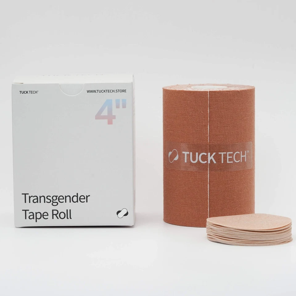 Rollo de cinta transgénero, encuadernación de pecho FTM, cinta trans, cinta KT extra ancha, 16,5 pies Foto 2 de 4