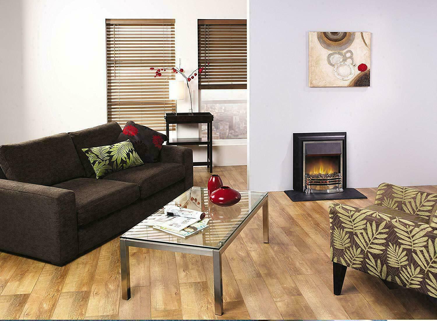 Dimplex DTT20 Detroit 2 KW Freestanding Optiflame Electric Fire Modern  Chrome 5011139031167 | eBay