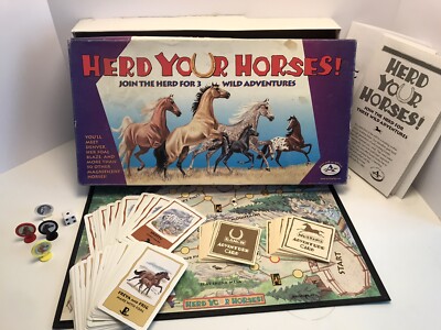 Herd Your Horses! Horse Themed Board Game Complete 2002 Aristaplay Inc ...