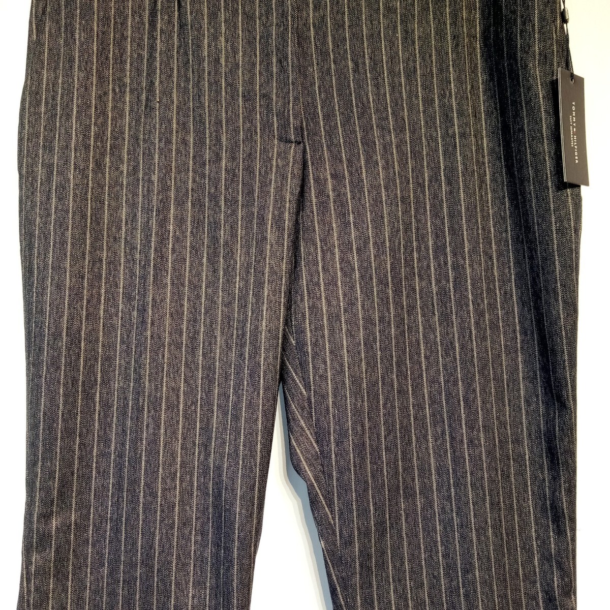 Tommy Hilfiger Radcliffe Pant Size 12 Blue stripe Slim leg Ankle