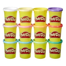 12 Pack Pastel Play Doh Bulk 4 Ounce Cans Non Toxic Craft Colors for Kids