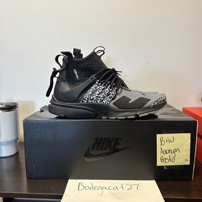 Size 10 - Nike Acronym x Air Presto Mid Cool Grey