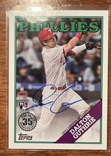 2023 Topps 1988 35th Anniversary Dalton Guthrie Auto Phillies Rookie Card