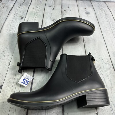 Kate Spade Womens Sedgewick Black Rain Boots Pull On Size 10 | eBay