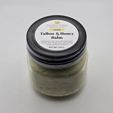 Vanilla- Tallow and Honey Balm (100% grass-fed), 8oz Jar (200g)