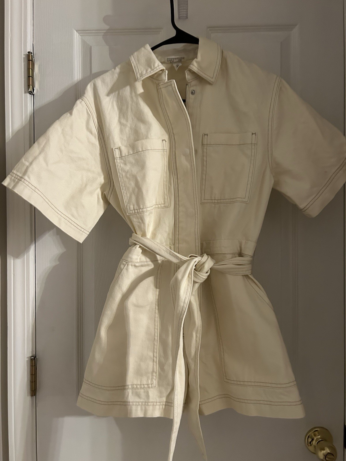Women's Short Sleeve Utility Romper - Future Collective