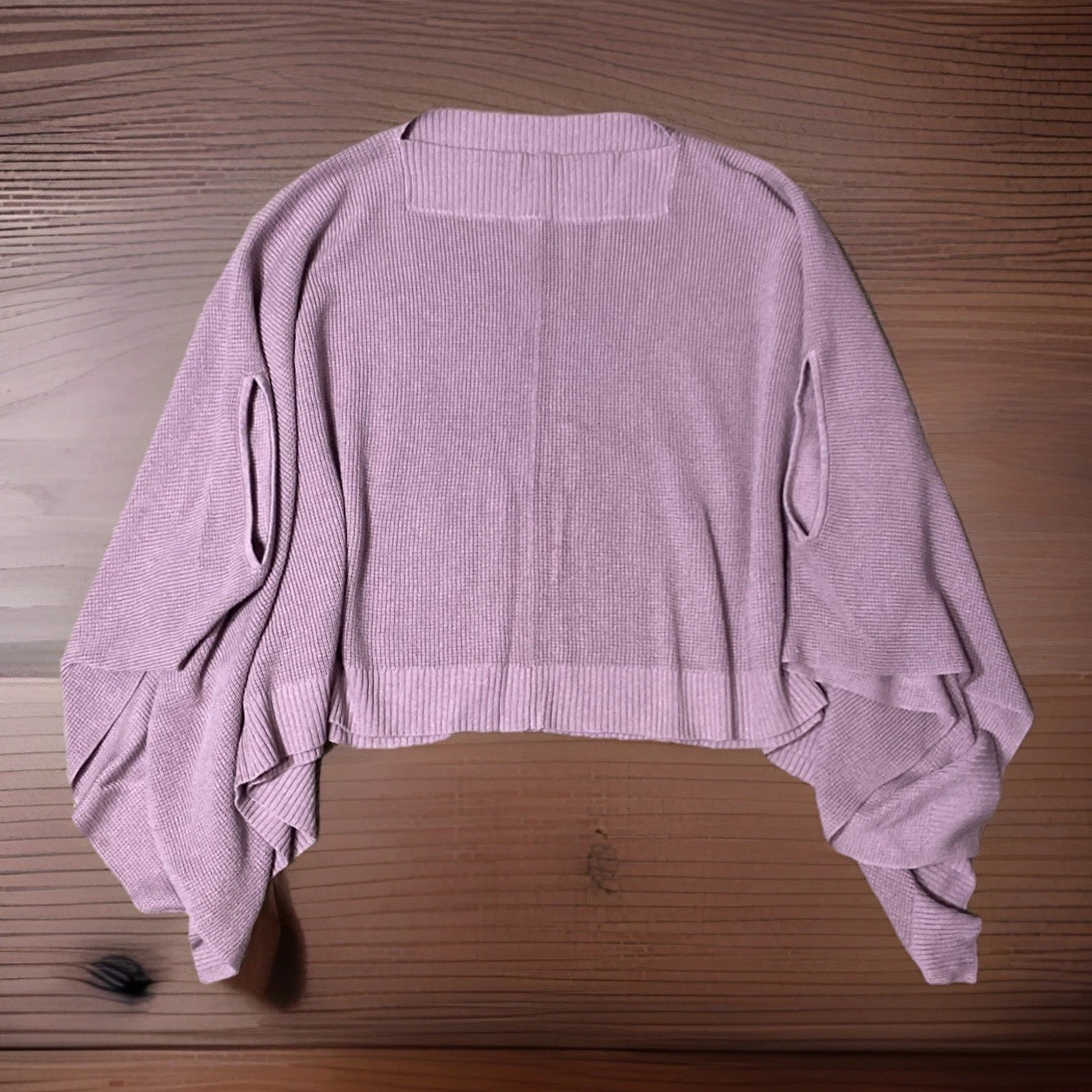 Lululemon Forward Flow Poncho Sweater Women One Size Pink Tight Knit Casual Wear
