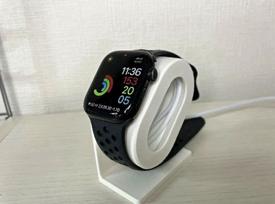 Smartwatch Ladestation aus 3D Druck Dockingstation mit USB-C Kabel, Weiß