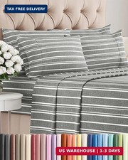 Queen 6 Piece Sheet Set - Comfy, Breathable  Cooling - Soft Hotel Luxury Beddin