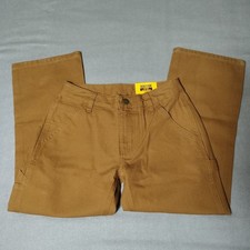 Carhartt Boys Size 8 Rugged Flex Loose Fit Canvas Utility Bootcut Work Pants