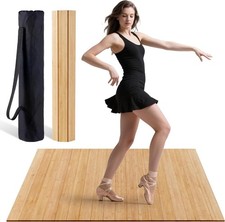 Tap Dance Floor for Any Surface - Bamboo Portable Dance Floor with Storage Bag,L