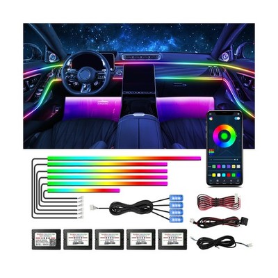 WEBUPAR Dreamcolor Acrylic Interior Lights, 10 in 1 LED Strip Lights with APP...