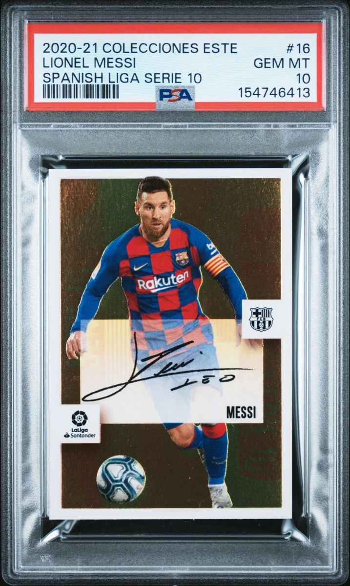 メッシPanini 2020 Preimpreso Auto serie 10 2020 Panini Colecciones Este La Liga - Lionel Messi #16 for sale