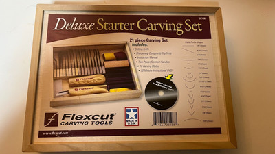FLEXCUT SK108 21 PIECE DELUXE STARTER CARVING SET  NEW