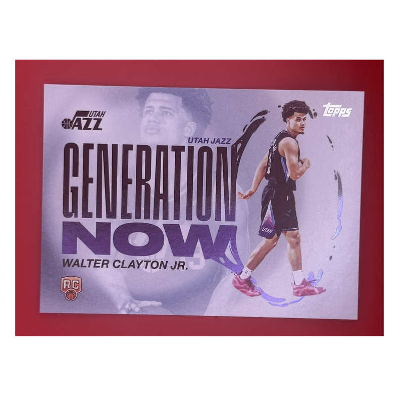 Topps 2025-26 Generation Now RC Walter Clayton Jr. Utah Jazz #GN-18