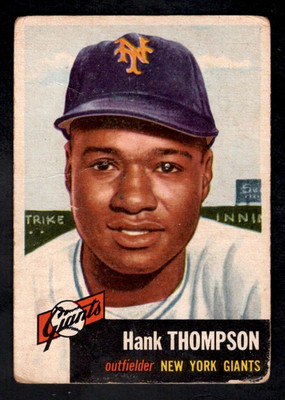 1953 Topps Baseball Card #20 Hank Thompson New York Giants FR-GD