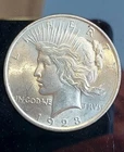 1923 PEACE SILVER DOLLAR...Uncirculated...W/Airtight Capsule