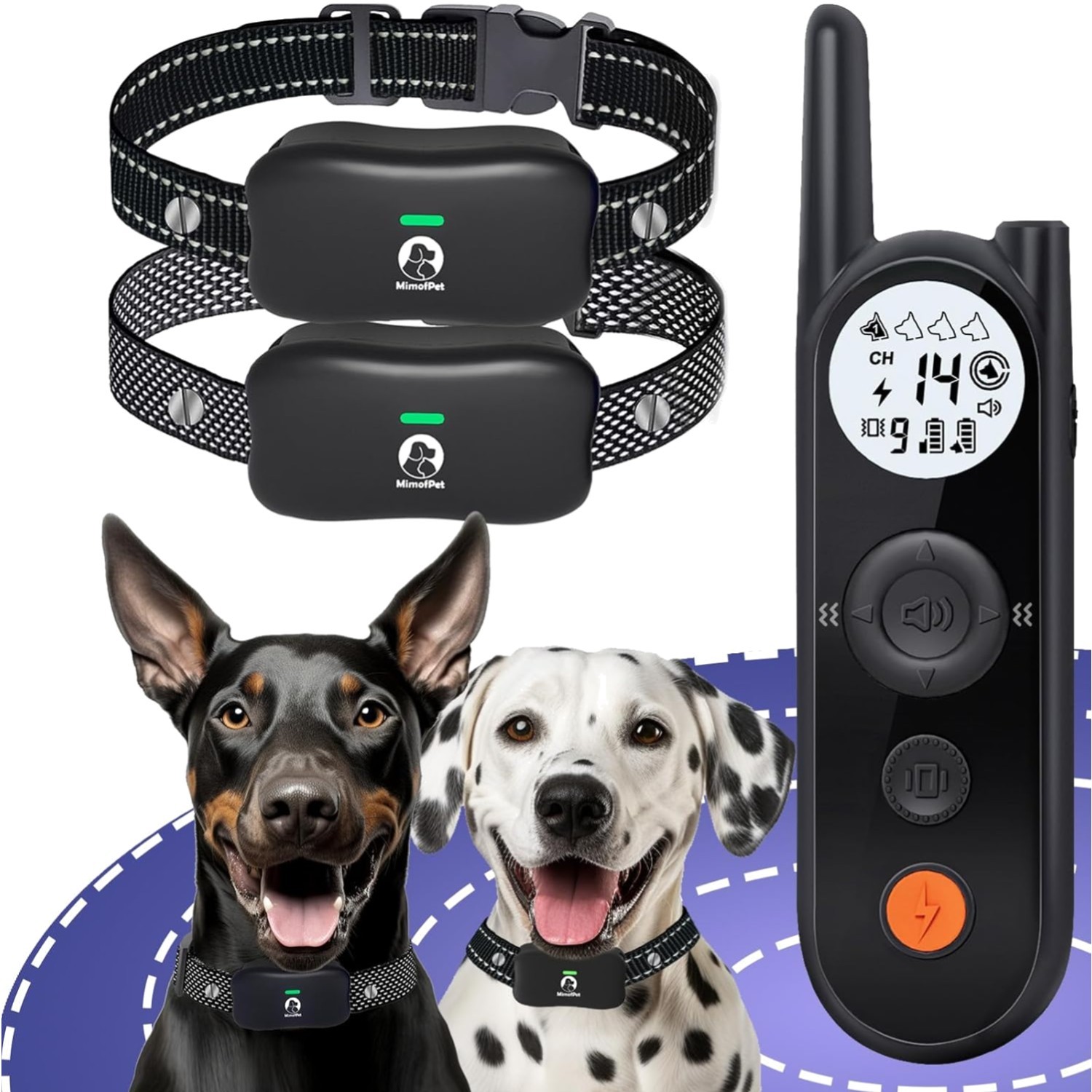 For 2 Dogs - Covers Up To 856-acre Electric Fence,6000ft W..